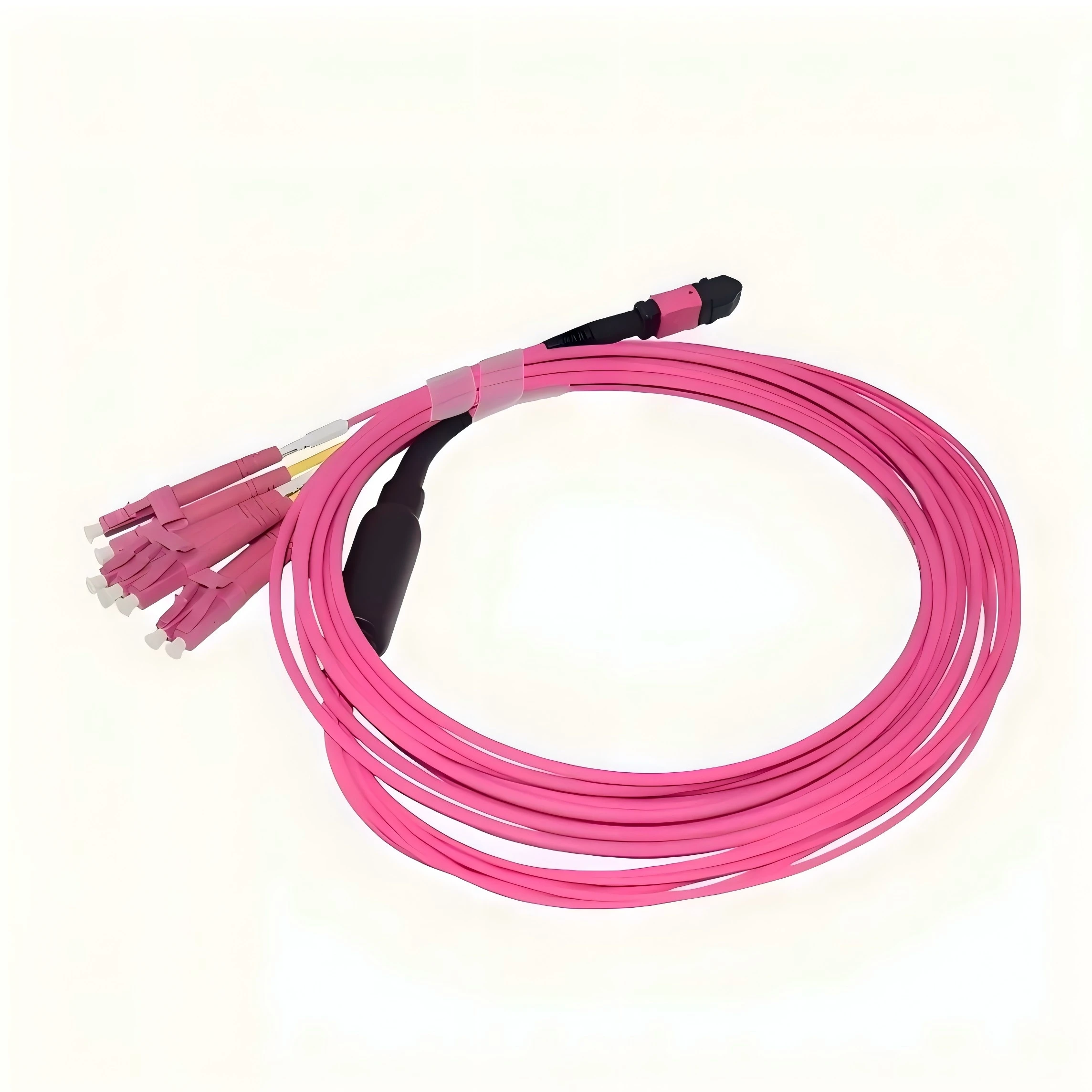 KEXINT MPO patch cord MPO-LC MPO/MTP to 4 x LC UPC Duplex 8 Fibers OM4 MM Type A Breakout Patch Cord-boxintelecom