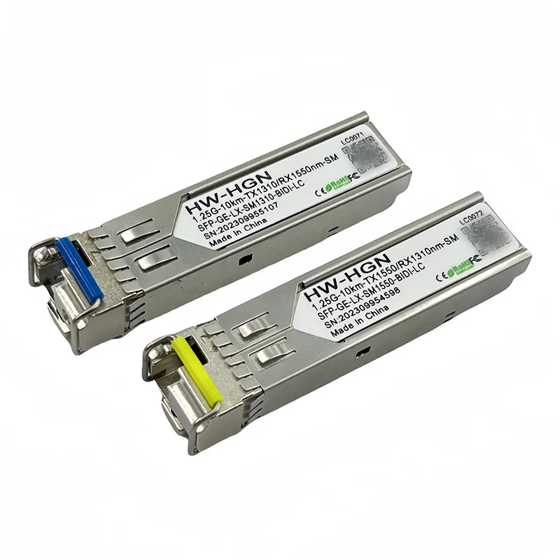 Brand Original Custom 1.25G 10km SM for LX 1310nm 1550nm BIDI LC Connector Fiber Transceiver SFP Modules-boxintelecom