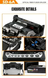 Sendun SD-6A 6 Motors  Welding Splicing Machine with OPM VFL Equipment Fiber Optic Fusion 