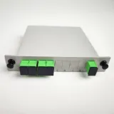 Fiber Optical PLC Splitter 1*4 SC/APC Connector Cassette Box Card Inserting Type 1x4 SC FT