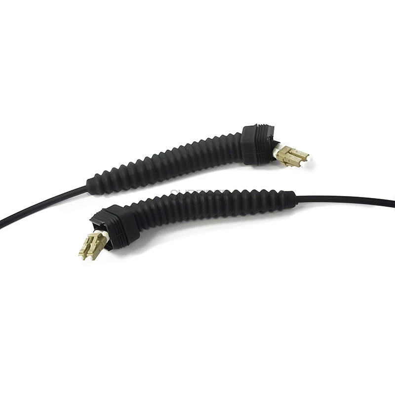 IP67 NSN Boot Duplex LC FTTA Fiber Optic Jumper Cable for RRH Outdoor Cell Tower Applications