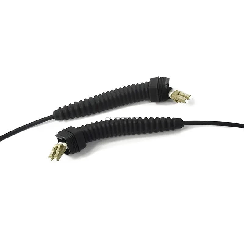 IP67 NSN Boot Duplex LC FTTA Fiber Optic Jumper Cable for RRH Outdoor Cell Tower Applications