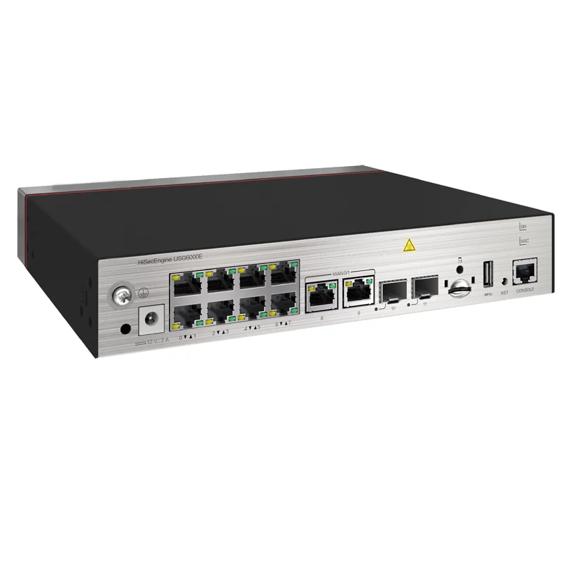 HW USG6510E-POE-AC 02352CSC USG6000e Series 10*GE RJ45 + 2*GE SFP Enterprise Security Firewalls-boxintelecom