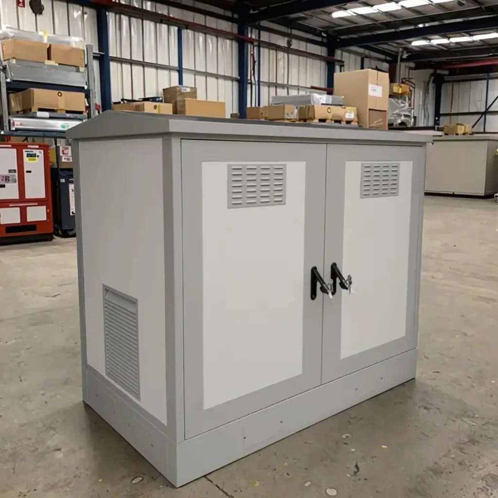 Outdoor IP55 Waterproof Three-proof Stainless Steel Aluminum Metal Chassis Double Compartment Cabinet Customized Design-boxintelecom