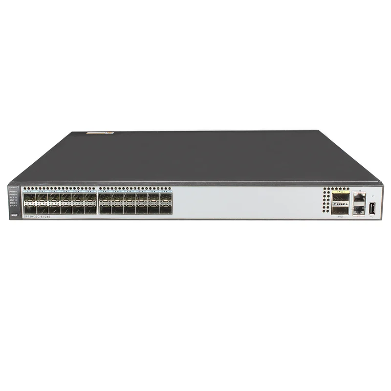 S6720-30C-EI-24S-DC 02350NHU 24*10GE SFP+ ports, 2*40GE QSFP+ ports S6700 Series 24 port managed industrial switch 0