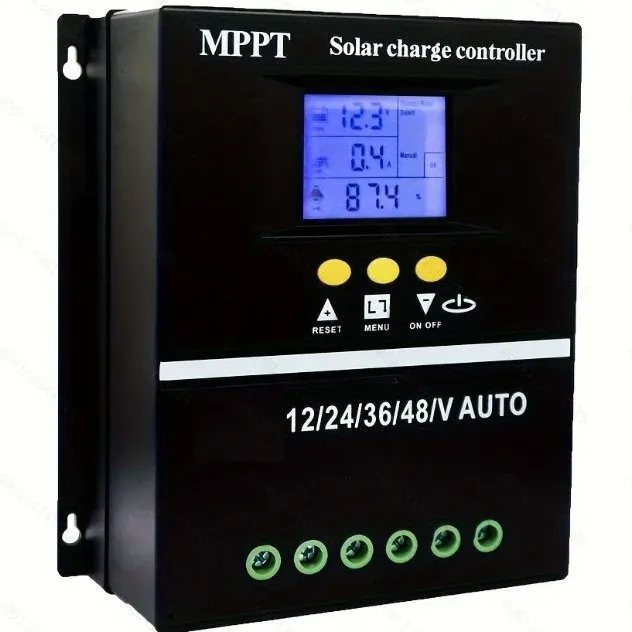 Smart MPPT 100A Solar PV Regulator AUTO 4000W 12V/24V/36V/48V Mppt Solar Charge Controller 60A Switch LED-boxintelecom