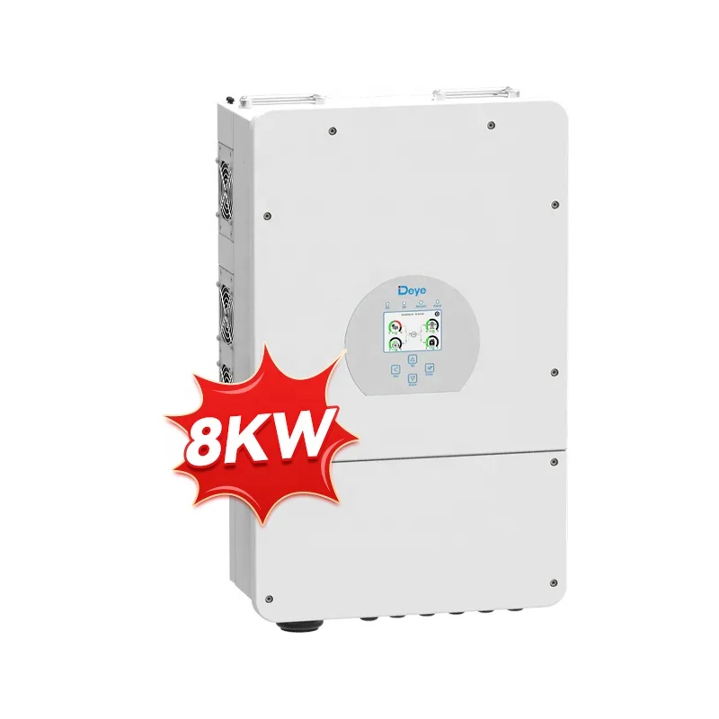 Hybrid Solar System AC DC Inverter 8KW Single Phase Deye Inverter SUN-8K-SG01LP1-EU with Warranty-boxintelecom