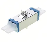 Telecom Grade E2000/UPC Duplex Fiber Optic Adapter Long Ear, Singlemode Fiber Coupler, ABS