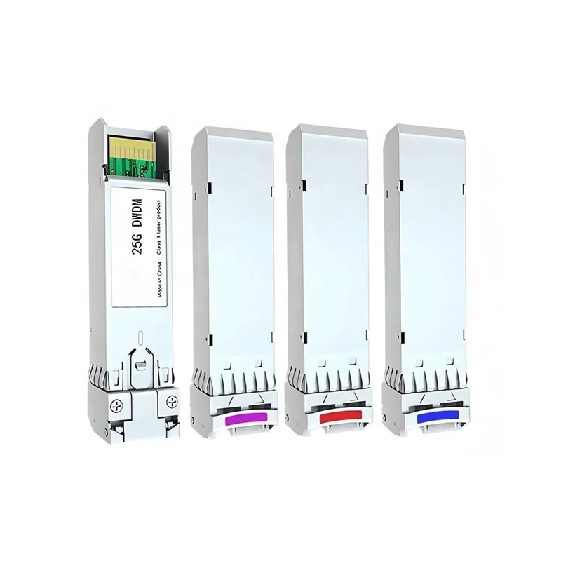25G DWDM SFP28 Transceiver Module 10km 100GHz 50GHz LC Duplex Optical Module for 25G Ether