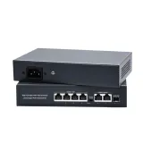OEM HX-0403PEG Custom 4+2+1 Port Gigabit POE Switch 65W SFP for IP Camera Systems 14Gbps C