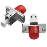 Telecom Grade LC-FC Single Mode Fiber Optic Metal Adapter with Flange Coupler for FTTH and