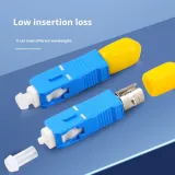 Single Mode Fiber Optic Adapter SC Male-ST Female Coupler Connector Converter FTTH IP Netw