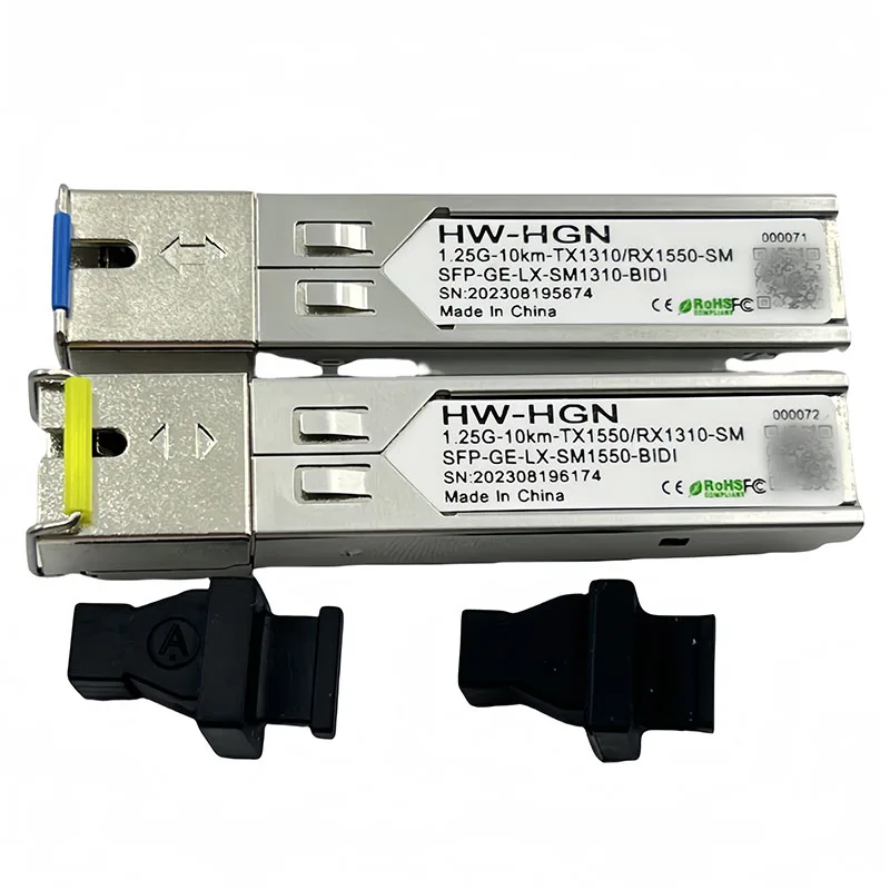 GE LX Custom 1.25G 10km Fiber Optic Transceiver with 1310nm 1550nm BiDi Connector Single Mode Optical Module-boxintelecom