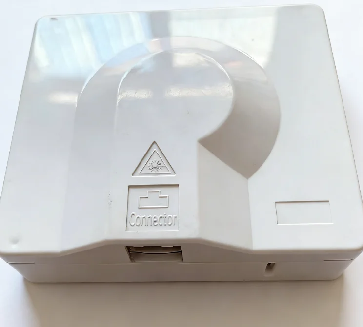 SC Single Port Fiber Optic Terminal Box Desktop Fiber Optic Wall Outlet Box FTTH Fiber Protection Box White-boxintelecom