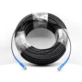 SC UPC SC APC FTTH Drop Cable Jumper 1 Core G657A1 Indoor Outdoor Fiber Optic Drop Wire Pa