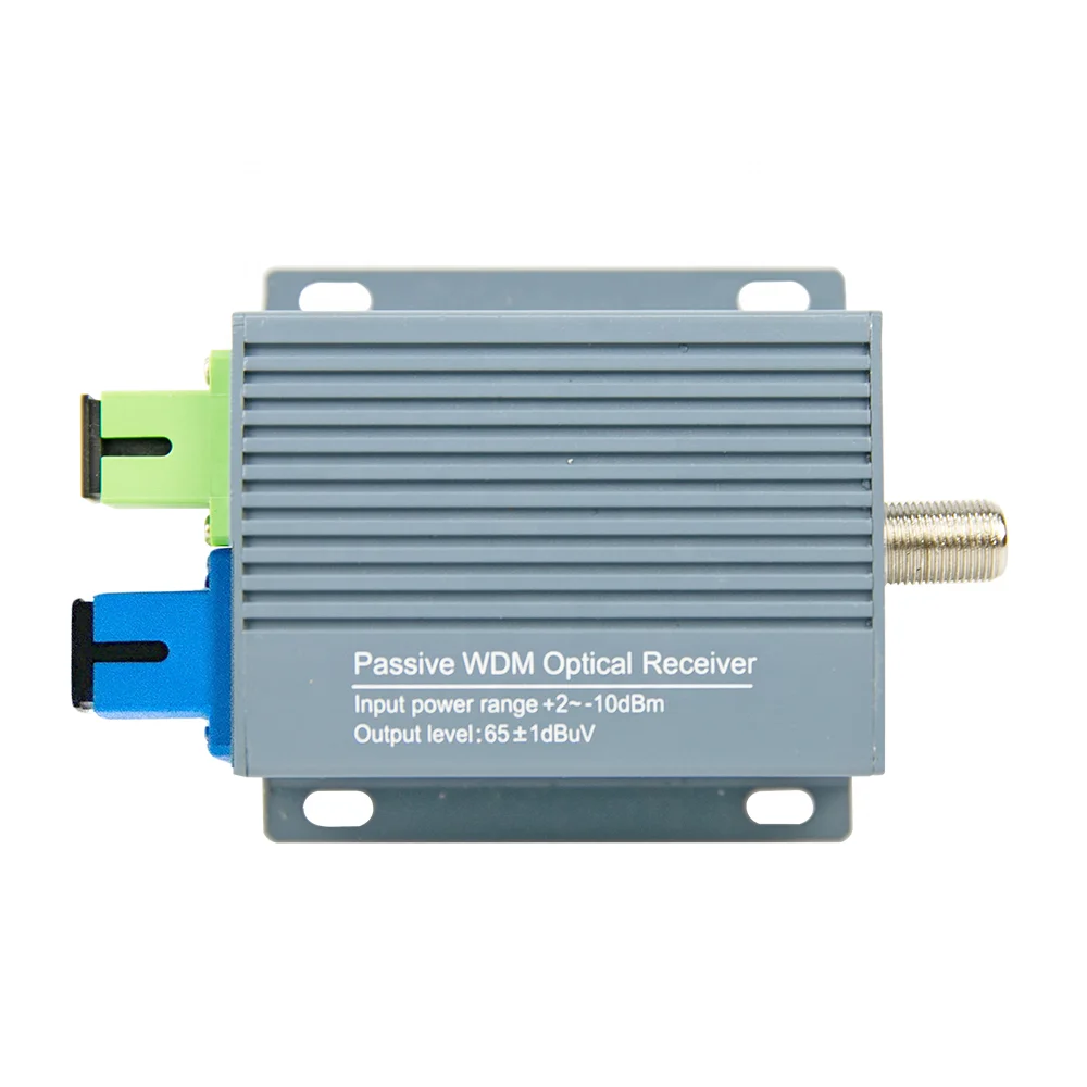 FTTH Catv Node 1550nm WDM OR16P Fiber Optic Mini Passive Optical Receiver 1 RF Port Triplexer Mode With AGC WDM Function-boxintelecom