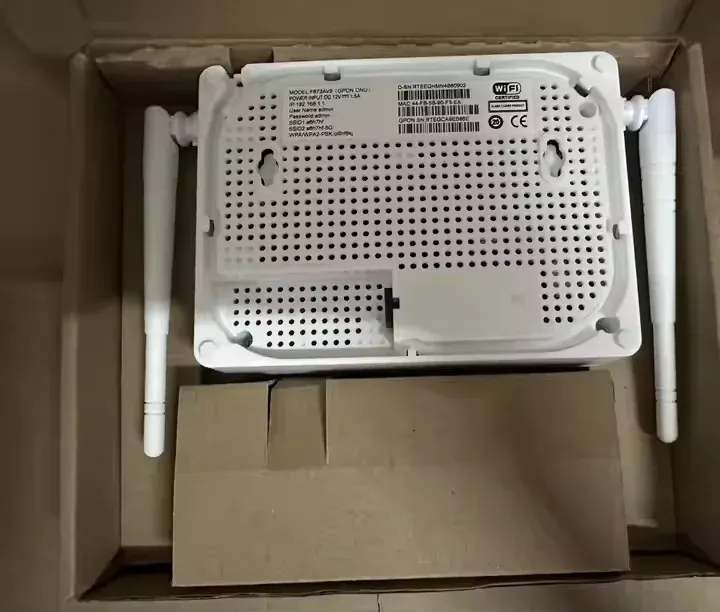 5G Dual Band 5db AC Wifi ONU GPON 4GE+1Tel.+2.4G 5G F673AV9 ONT with USB Interface Fiber Optic Modem Equipment-boxintelecom