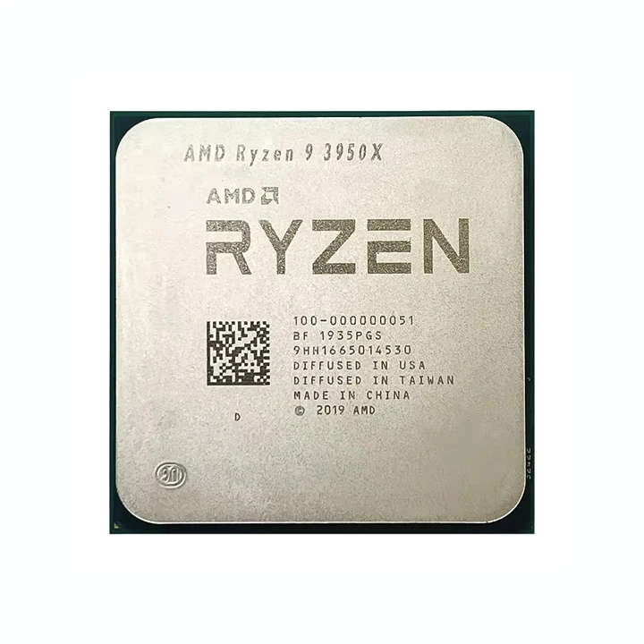 AMD R Yzen 9 for AM4 CPU R9 3950X 3.5 GHz 16-Core 32-Thread Processor 7NM L3=64M 100-000000051 Desktop-boxintelecom