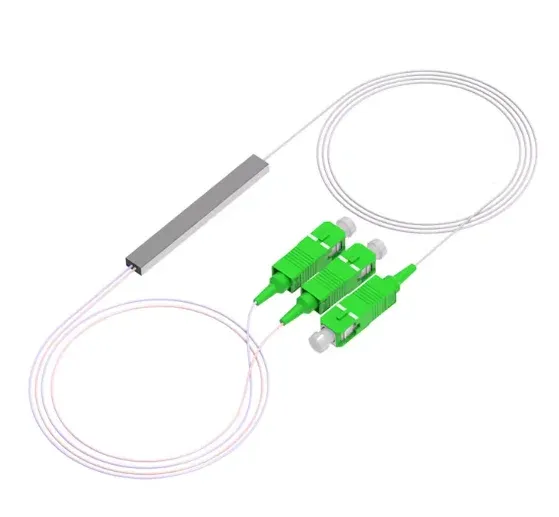 1x2 1x4 1x8 1x16 SC UPC Mini PLC Optic Beam Splitter Single Mode with SC UPC Connector