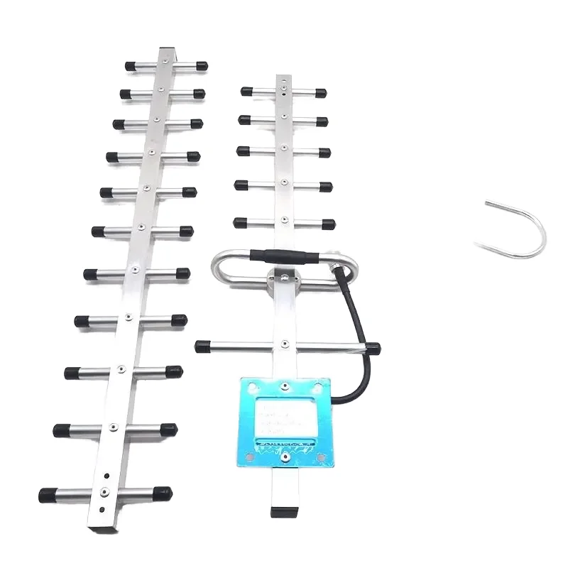 Hot Sale Wide Frequency High Gain 618MHz 12DBi UHF VHF Yagi Antenna with N-Female for DAS IBS