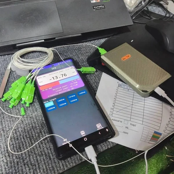 Ftth New Smart Handheld Box OTDR NK1500 Supports Live Fiber Testing Optical Time Domain