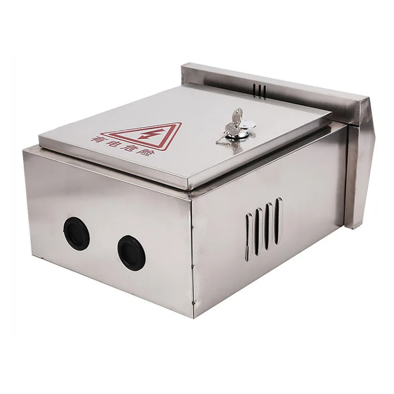 Outdoor Electric Control Stainless Steel IP65 Distribution Box 304 Galvanized Steel Waterproof Hoop Electronics Instrument-boxintelecom
