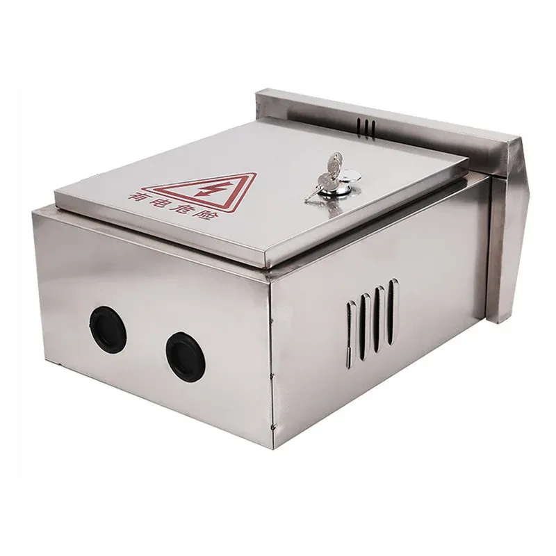 Outdoor Electric Control Stainless Steel IP65 Distribution Box 304 Galvanized Steel Waterproof Hoop Electronics Instrument-boxintelecom