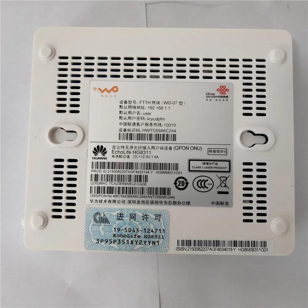 Onu Gepon Best Brands LED Light Charger High-Performance Fiber Optic Router