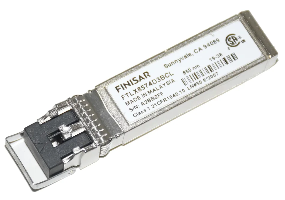 FTLX8574D3BCL SFP+ Transceiver Module 10Gbps 850nm 300m Multimode LC Duplex with DOM for Data Center & Enterprise Network
