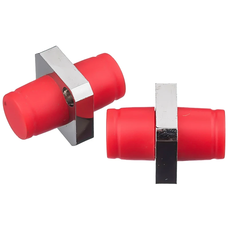 High Quality FC Single Mode Fiber Optic Adapter Square Metal Flange Coupler for FTTH Netwo