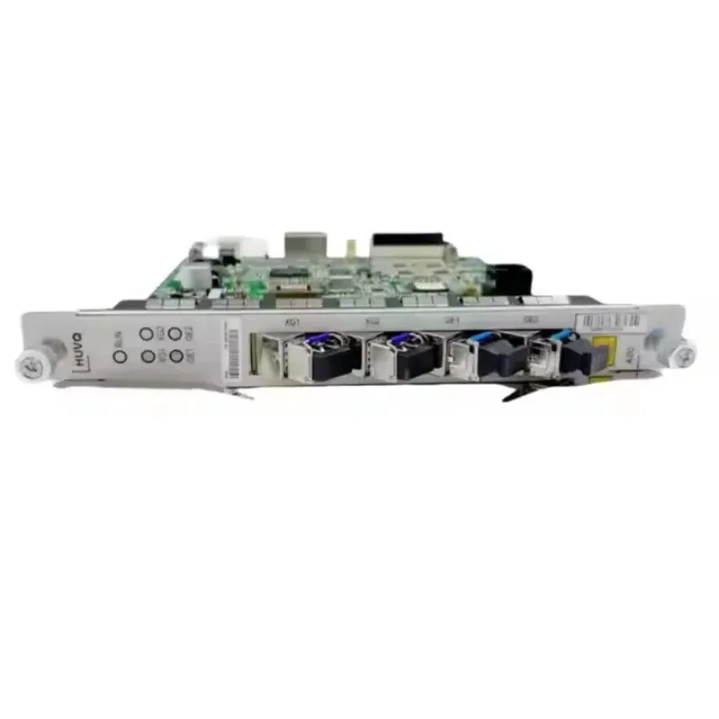 Original HUVQ 10G Uplink Board with 4 Ports 2 PCS 10G and 2 PCS 1.25G Optical SFP Modules for 5G FTTH Gpon OLT C300 C350-boxintelecom