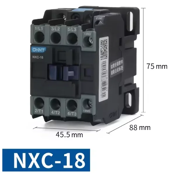 NXC-18 AC Magnetic Contactor 18A 220V/380V Coil for Three-Phase Motor Control