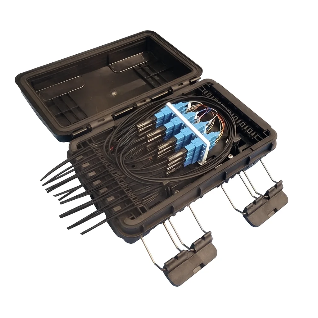 16 Core Fiber Optic Terminal Box FTTH Distribution Box FDB Indoor/Outdoor Wall Mount Fiber Access Closure CTO-boxintelecom