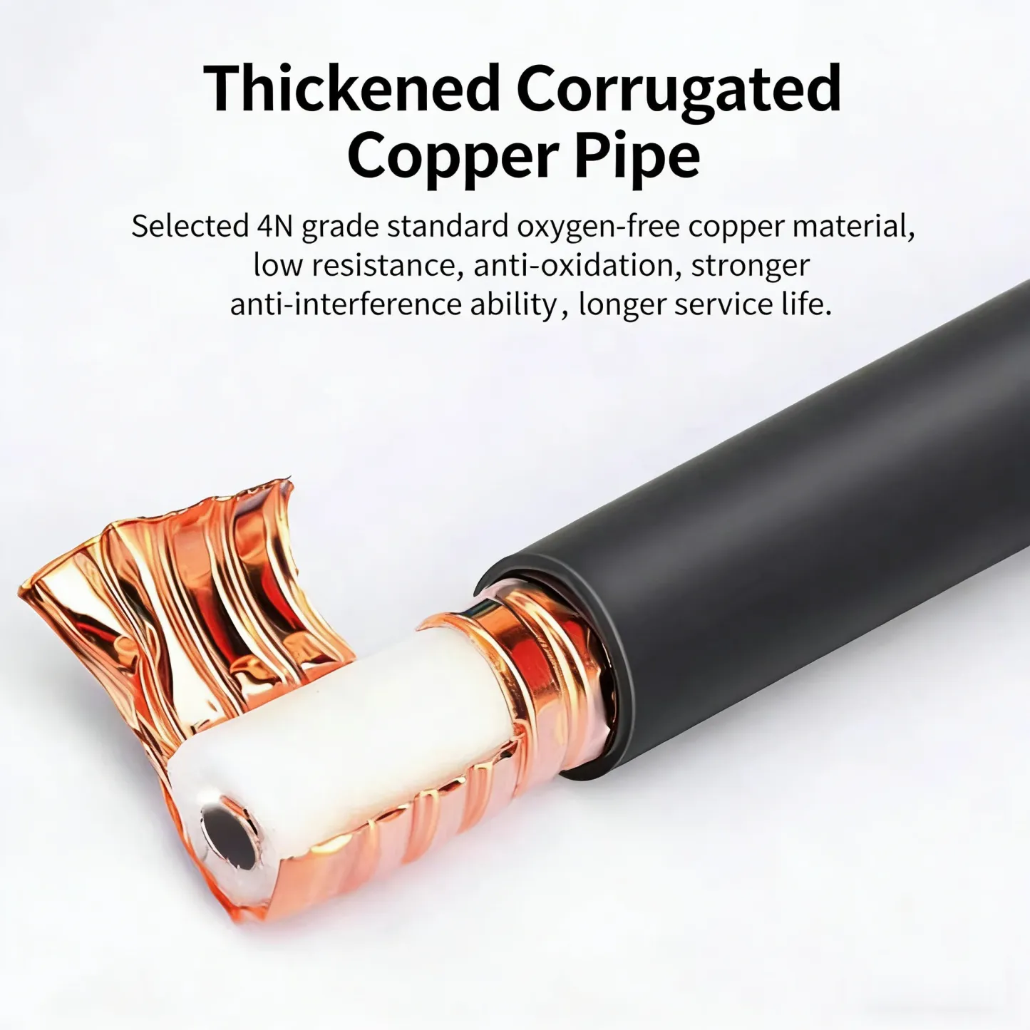 Corrugated Coaxial Cable Rf Feeder 7/8 Lcf Cable Popular Product 50ohm Telecommunication 1/2"