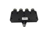 Ku Band RF 4 Way Power Divider DC-18GHz 4 Way Wilkinson Power Splitter