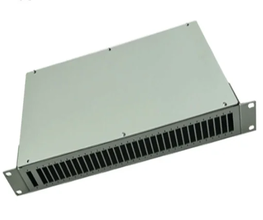 1U Rack Mount PLC Fiber Optic Splitter - 1x8 Telecom-Grade Distribution Box with Ultra-Low