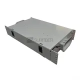 FTTH ODF 1U Fiber Optic Distribution Frame Patch Panel 19 21 Inch for Support 8 Splice Tra