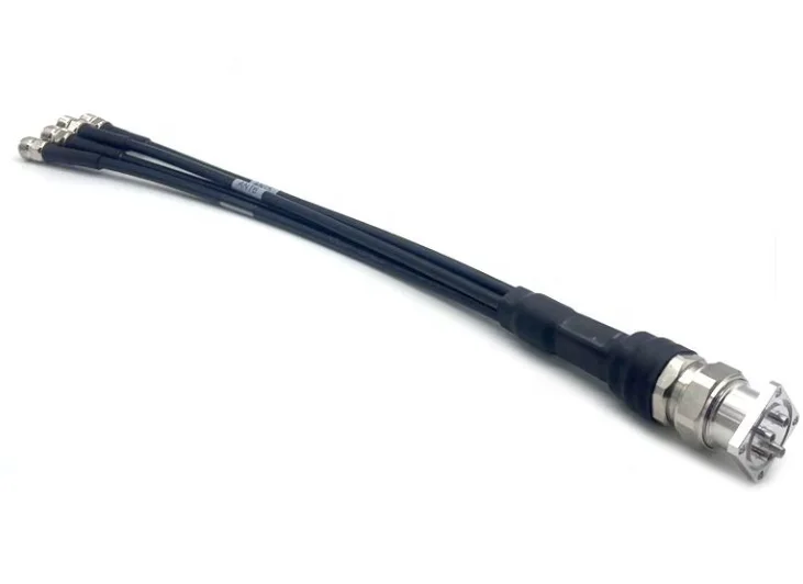 1M Low PIM RF Jumper Cable MQ5 Female to 4.3-10 Female 1/4" Superflex 50Ω