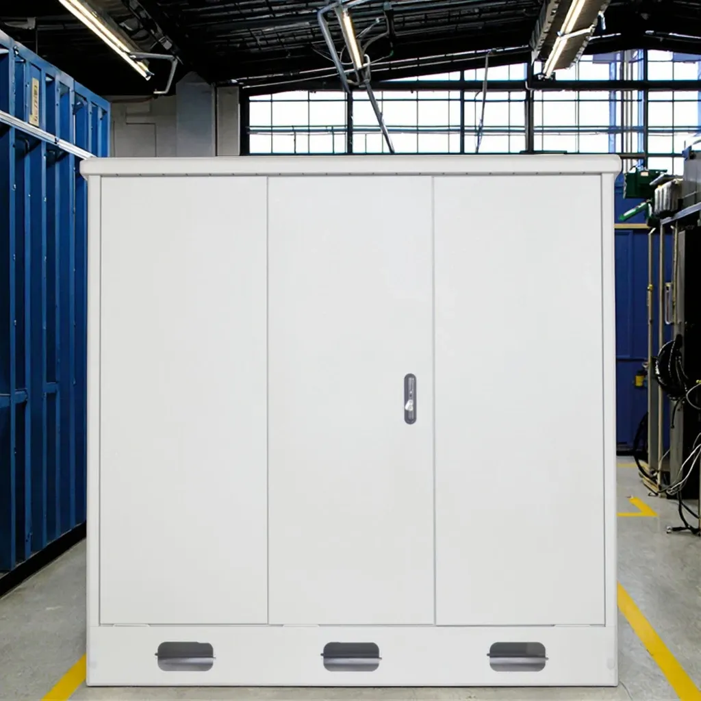 Outdoor 5G Base Station Cabinet 1.8 Meters Three-Room Integrated Stainless Steel Aluminum Electronic Instrument Shell IP65-boxintelecom