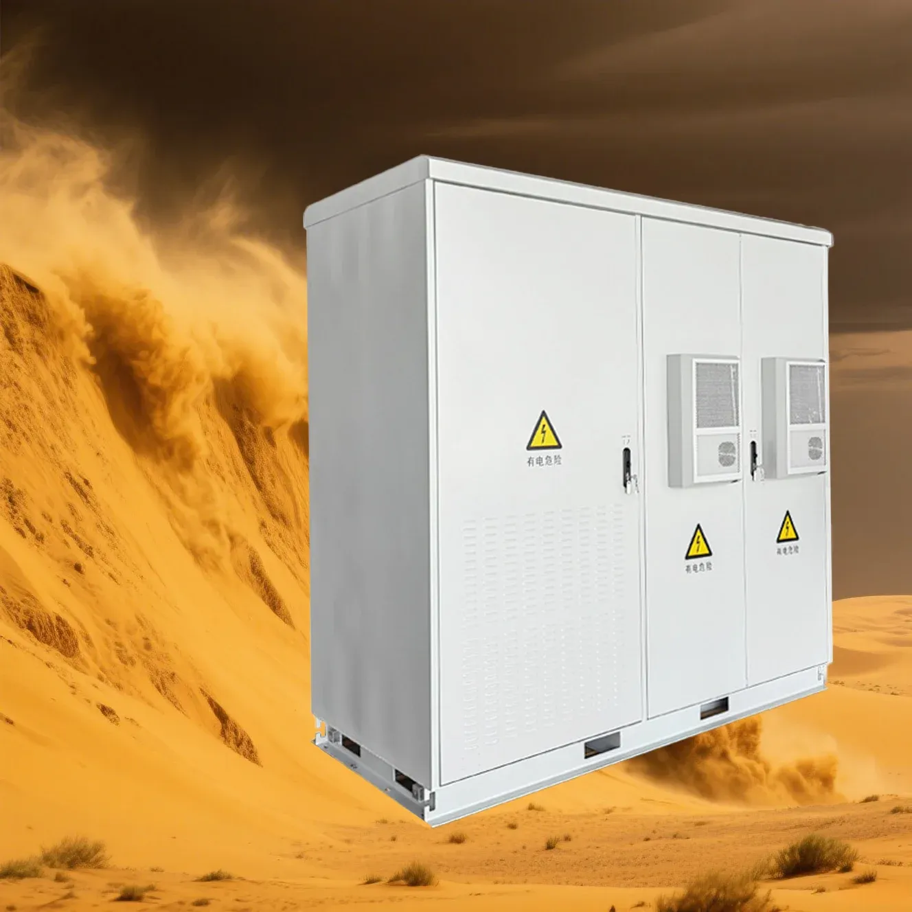 OEM ODM Customized IP65 Waterproof Three-Compartment Battery Power Cabinet Outdoor Electronics Instrument Enclosure Factory-boxintelecom