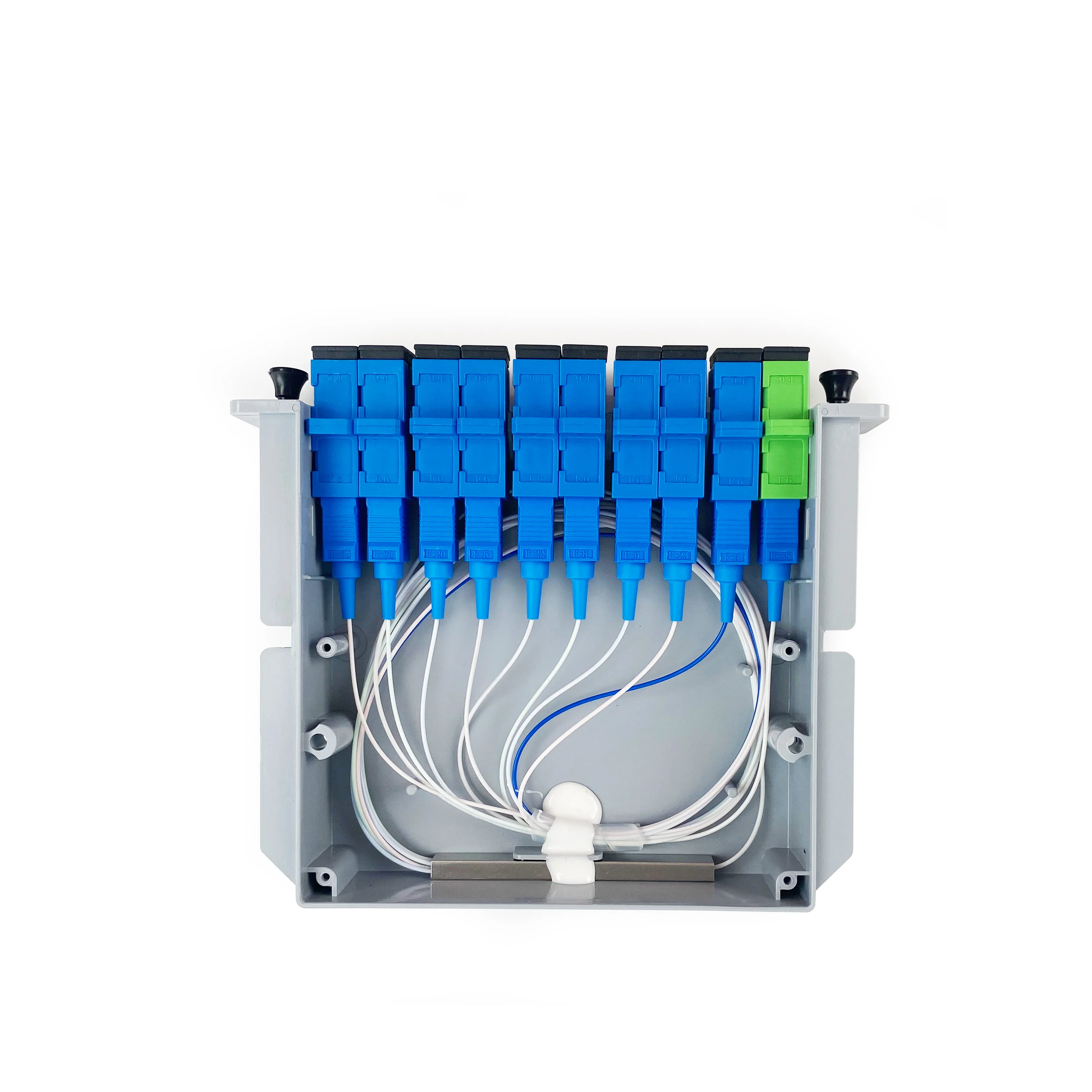 Fiber Optic FTTH 1X9 Steel Tube PLC Splitter with Sc APC Connector