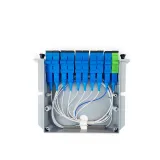 Fiber Optic FTTH 1X9 Steel Tube PLC Splitter with Sc APC Connector