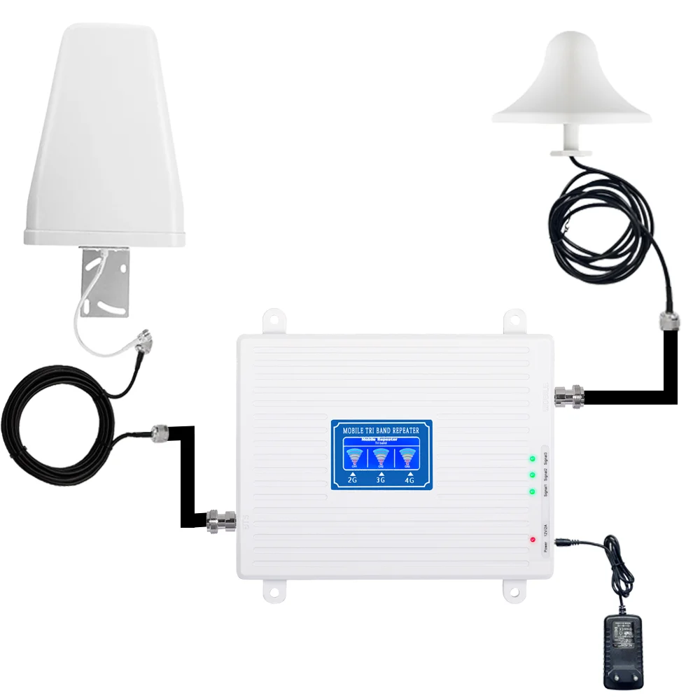 Signal Booster BTS&NMS RF 800&1800MHz Dual Band Signal Amplifier With N Female Connector for BTS