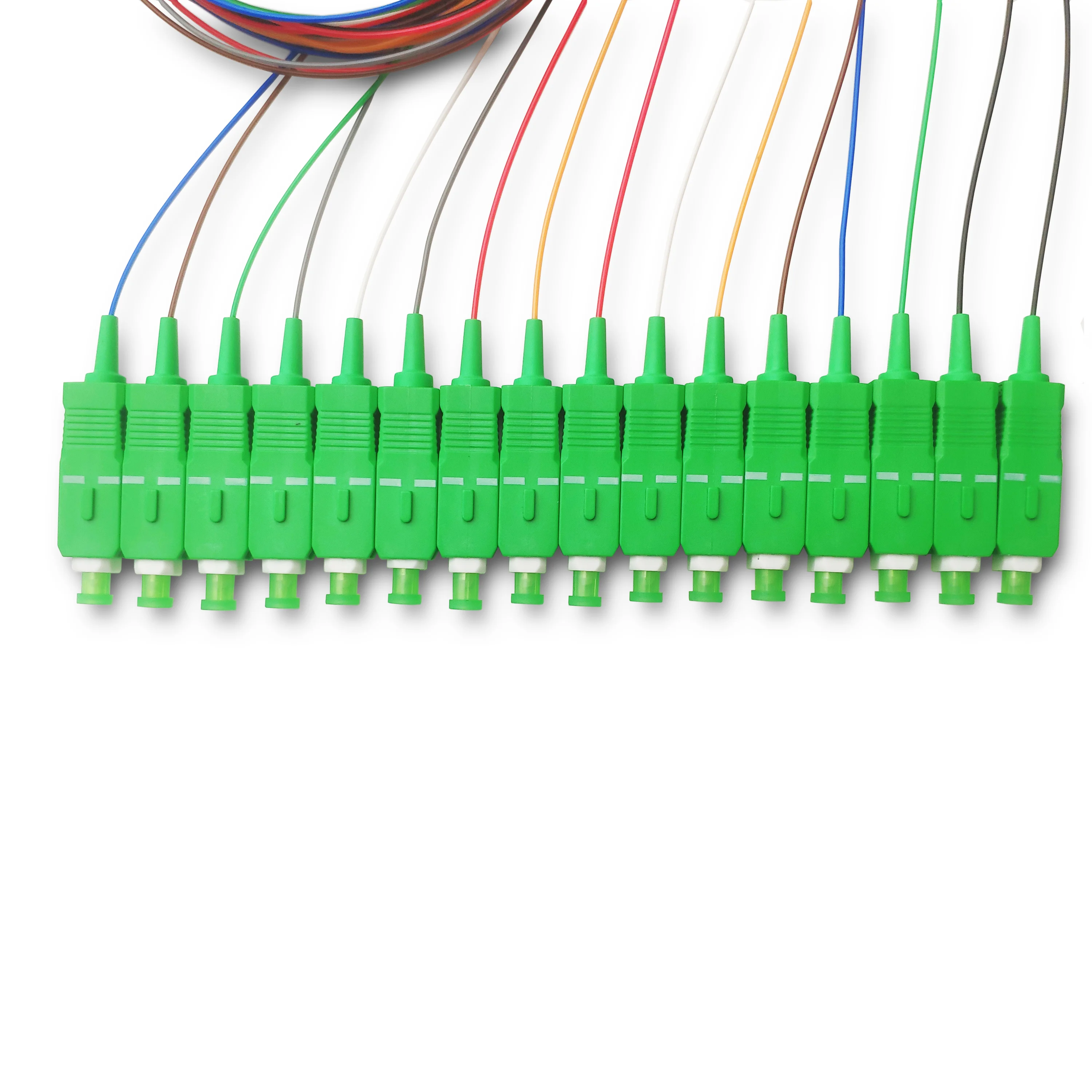 Ftth  Fiber Optic Cable Singlemode Stainless Steel Tube SC APC UPCConnector Mini 1x16 Fibe
