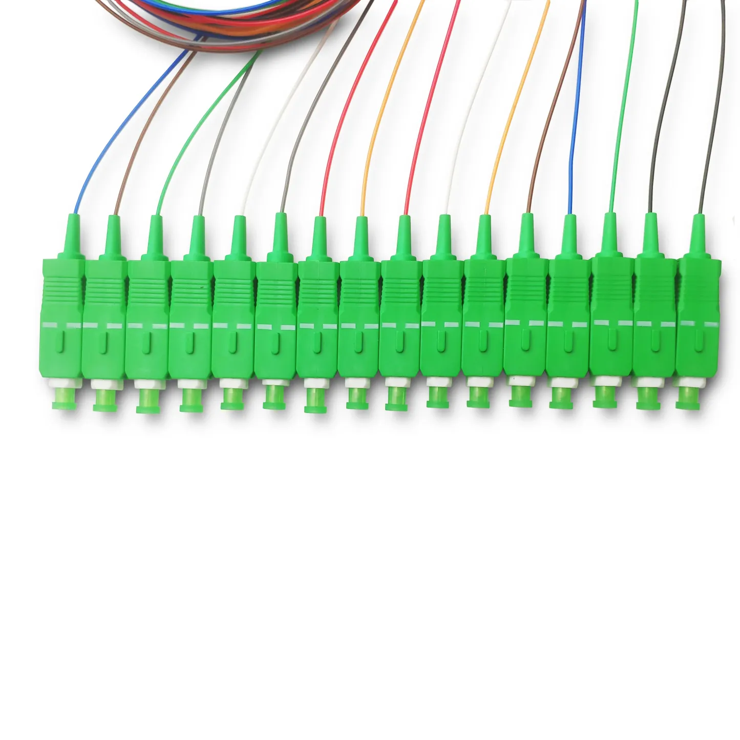 Ftth  Fiber Optic Cable Singlemode Stainless Steel Tube SC APC UPCConnector Mini 1x16 Fibe