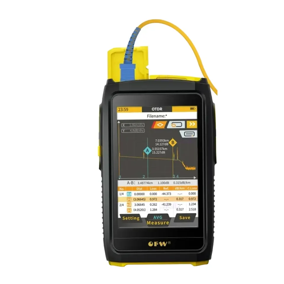 New Mini OTDR FWT-100 Active 1550nm 20dB Optical Fiber Reflectometer SC Fiber Tester FTTH 