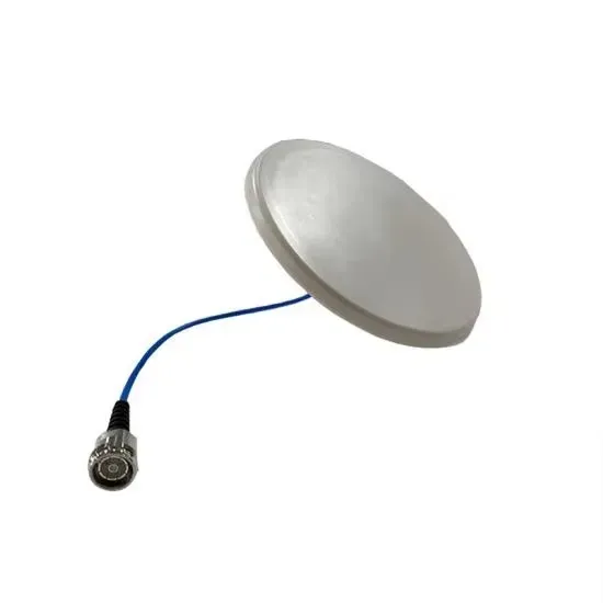 50W High Gain 600-6000MHz SISO Slim Omni Ceiling Antenna With -153dBc Low PIM for 5G Proje