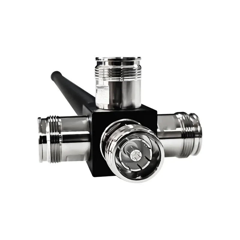 Manufacture 380-3800MHz 4 Way Round Cavity Power Splitter -160dBc Low PIM Power Splitter R