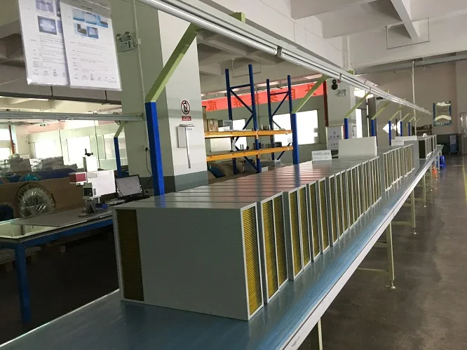 New IP55 Counter-Flow Heat Exchanger Core with Protection Level Applied to Cabinet Cooling Unit