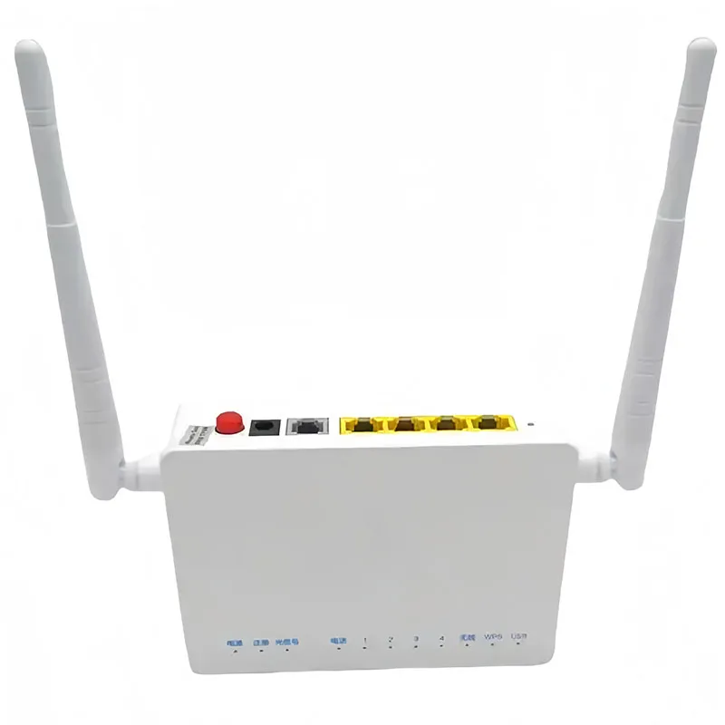 F663NV9 GPON ONT Routers 2GE 2FE 1USB 1TEL External Antenna WiFi Modem VLAN Support English Version 2.4G FTTH XPON ONU-boxintelecom